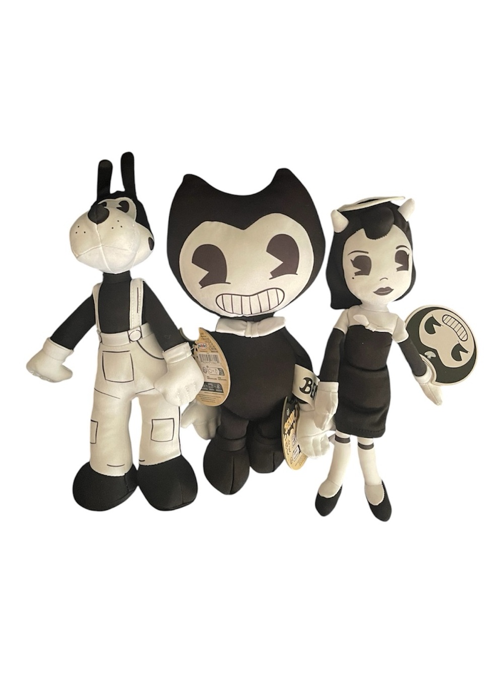 Bendy and the Ink Machine Plush Lot of 3 Bendy Boris Alice Angel JAKKS NWT